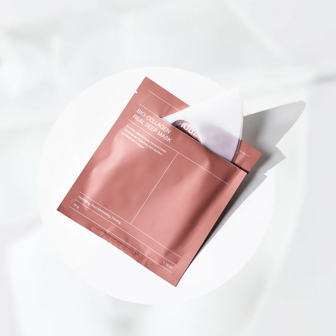 Mascarilla profunda Bio Collagen-Real de Biodance (paquete de 4)