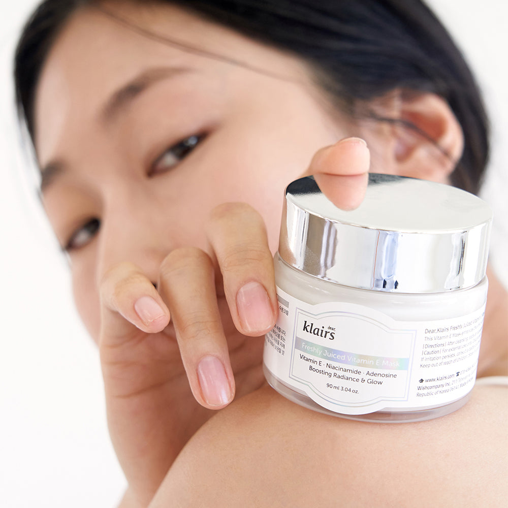 Mascarilla de vitamina E recién exprimida de Klair