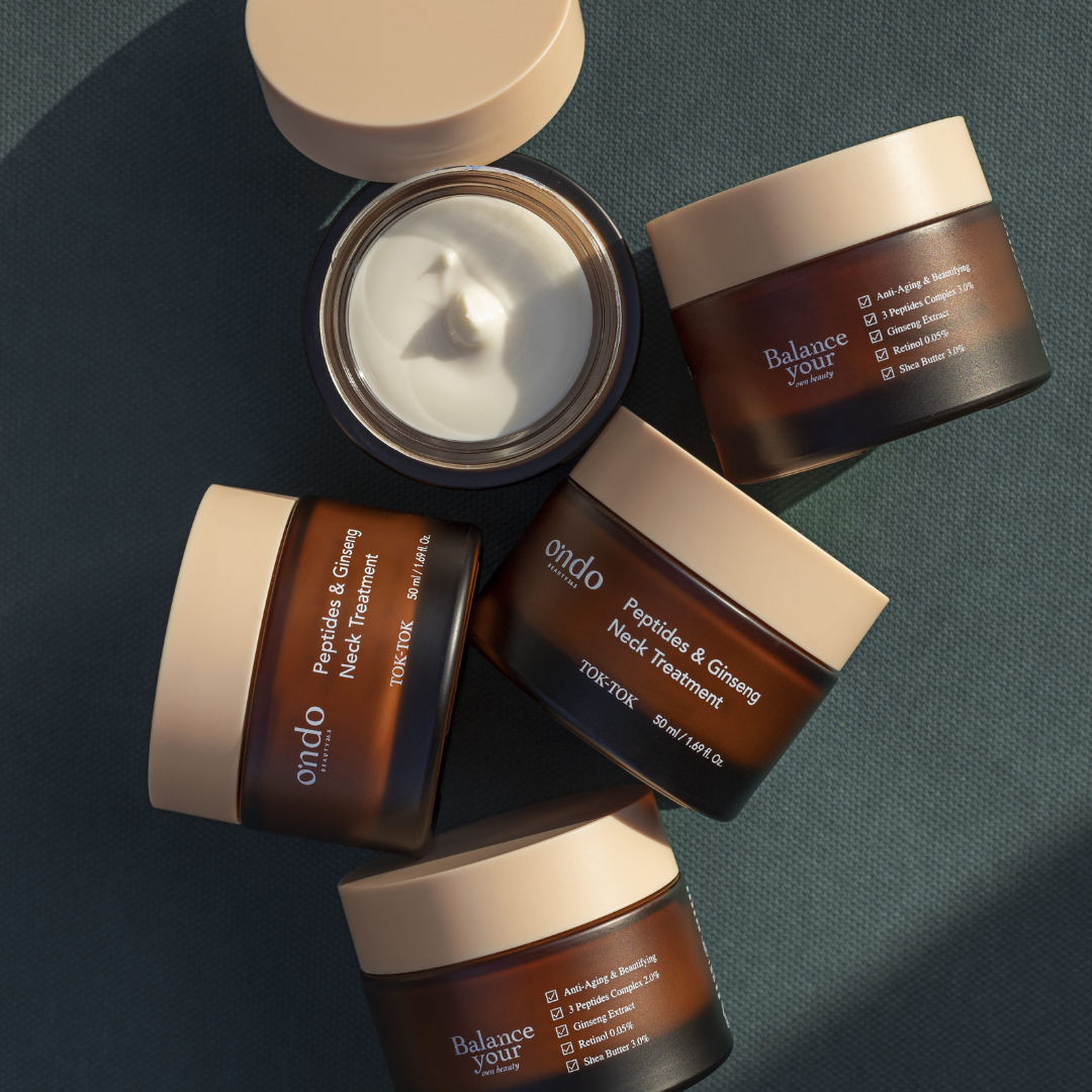 Tratamiento para el cuello con péptidos y ginseng de Ondo Beauty Tok-Tok