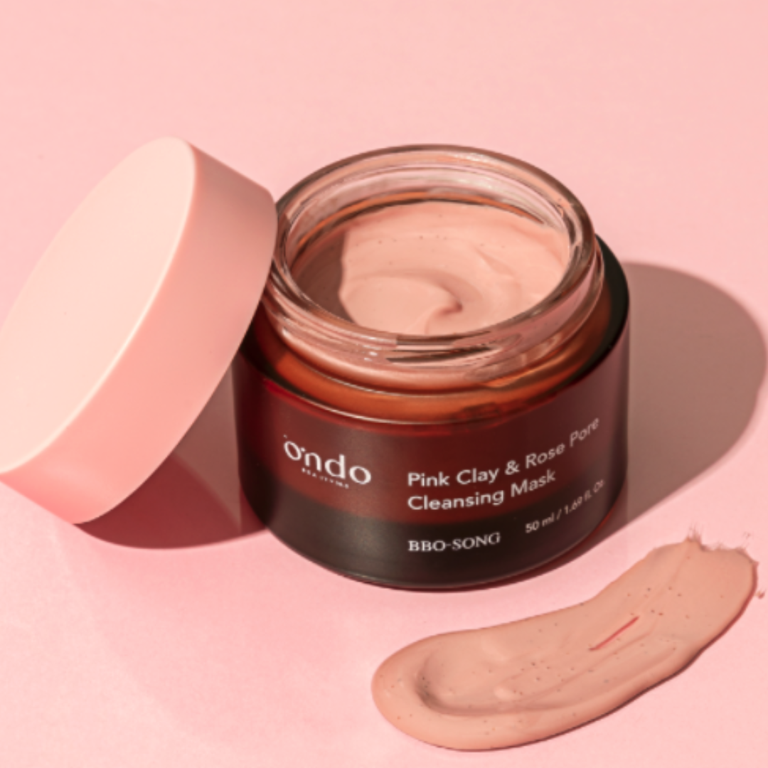 Ondo Beauty Pink Clay & Rose Pore Cleansing Mask Bbo-Song
