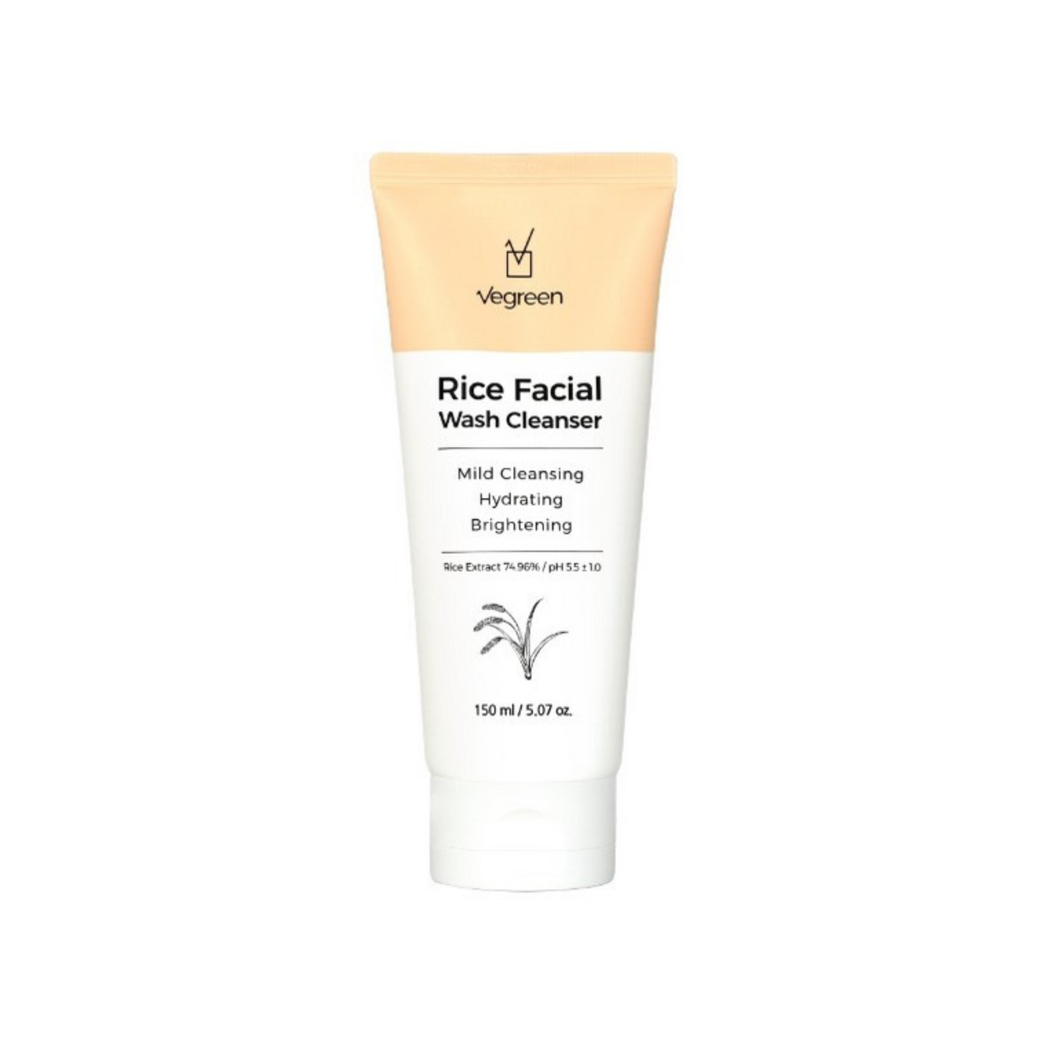 Vegreen Rice Facial Wash Cleanser
