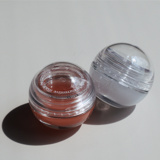 Glow Peach Peptide Repair Lip Balm Set – #CORALREEF + #ICEBLUE